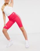 Adidas Originals Adicolor Legging Shorts In Pink