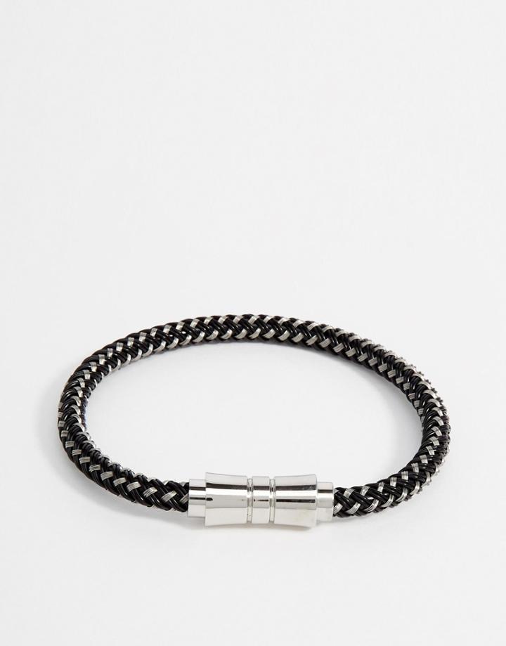 Seven London Woven Bracelet In Silver - Silver