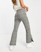 Topshop Gingham Check Skinny Pants In Multi