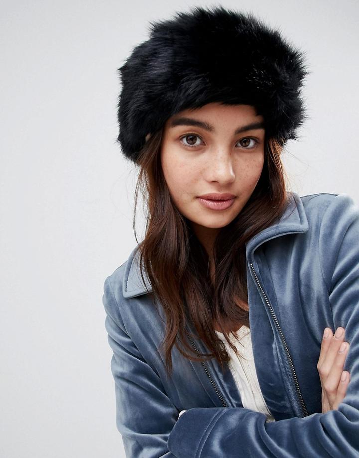Urbancode Faux Fur Reversible Headband - Pink