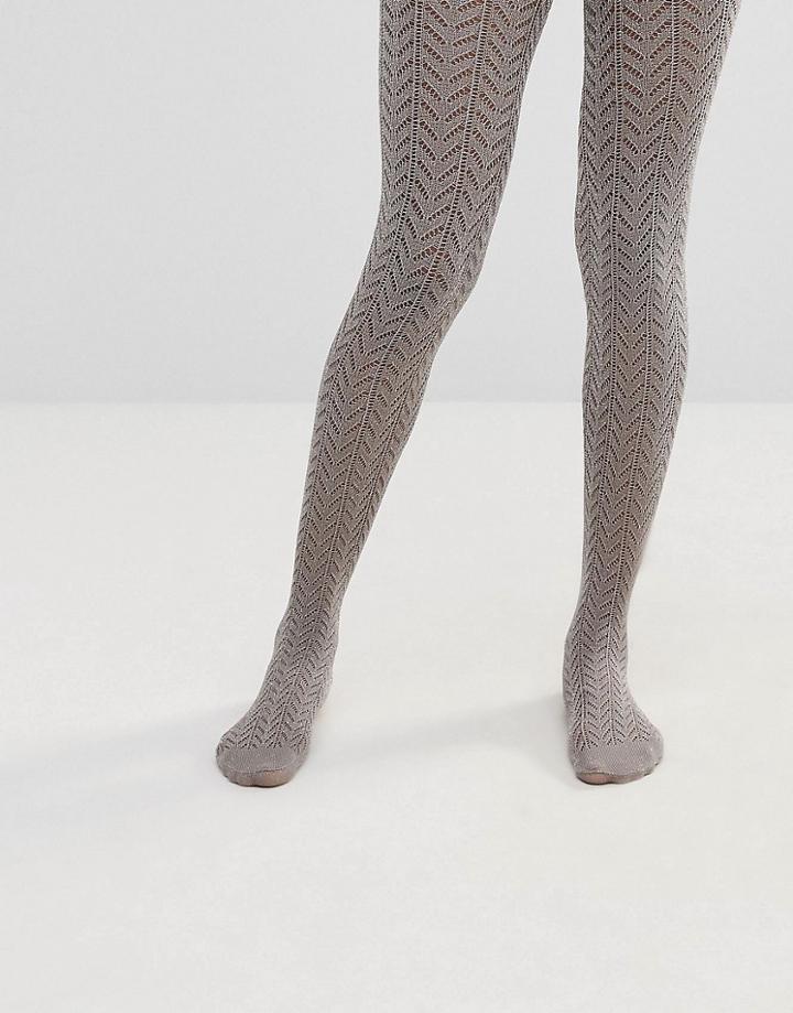Asos Glittery Pelerine Tights - Gray