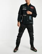 G-star 3d Pm Straight Tapered Cargo Pants In Black