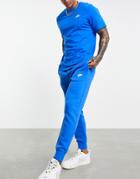 Nike Club Cuffed Sweatpants In Blue-blues