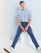 Asos Design Super Skinny Jeans In Sea Blue - Blue