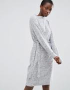 B.young Gray Melange Sweater Dress - Gray