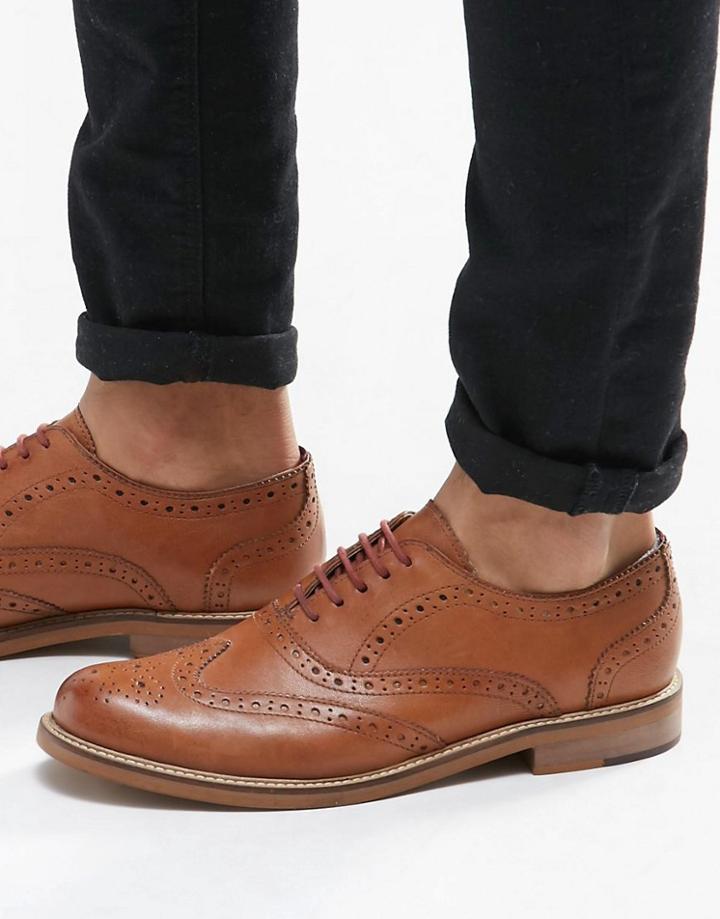 Ben Sherman Deon Oxford Brogue Cognac - Tan