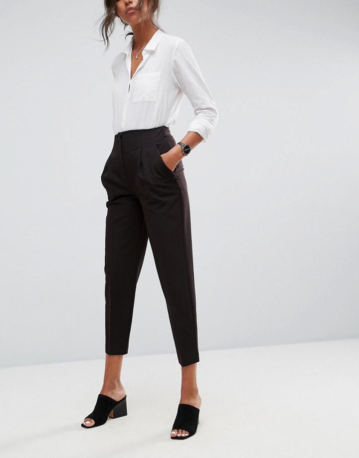 Asos Design Mix & Match Cigarette Pants-black