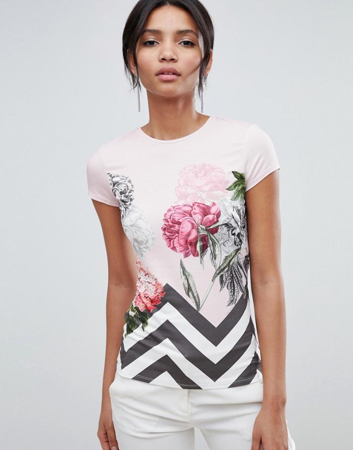 Ted Baker Eeidan T-shirt In Palace Gardens Print - Multi