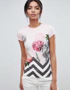 Ted Baker Eeidan T-shirt In Palace Gardens Print - Multi