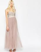 Needle & Thread Coppelia Embellished Ballet Tulle Maxi Dress - Dust Lilac