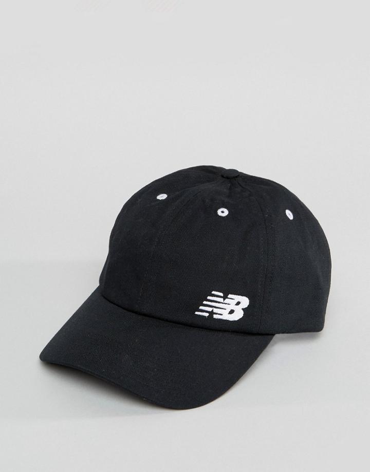 New Balance Classic Logo Cap In Black - Black