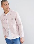 Brave Soul Classic Denim Twill Jacket-pink