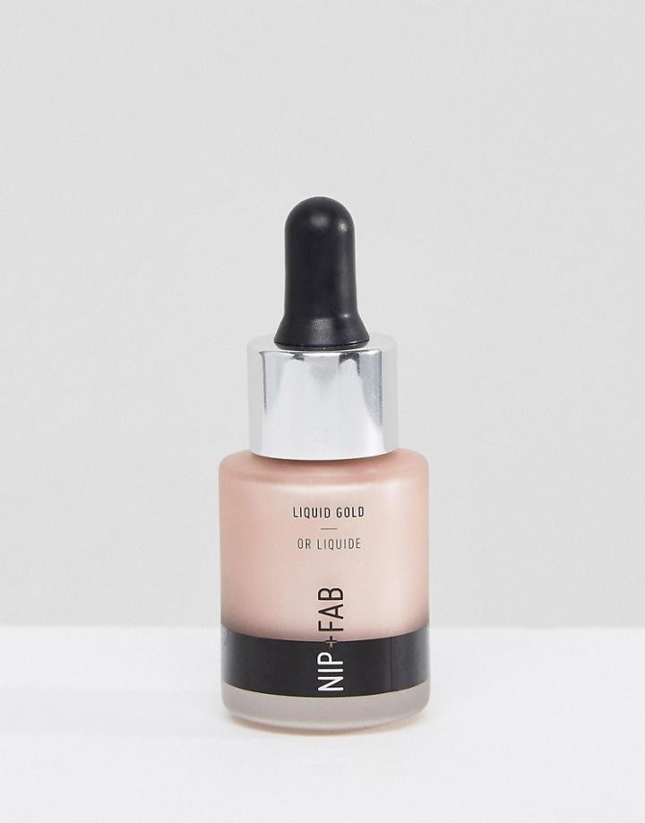 Nip+fab Make Up Liquid Gold Highlighter - White Gold - Beige
