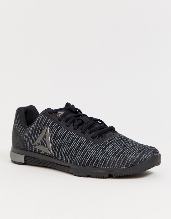 Reebok Training Speed Tr Sneakers In Triple Black