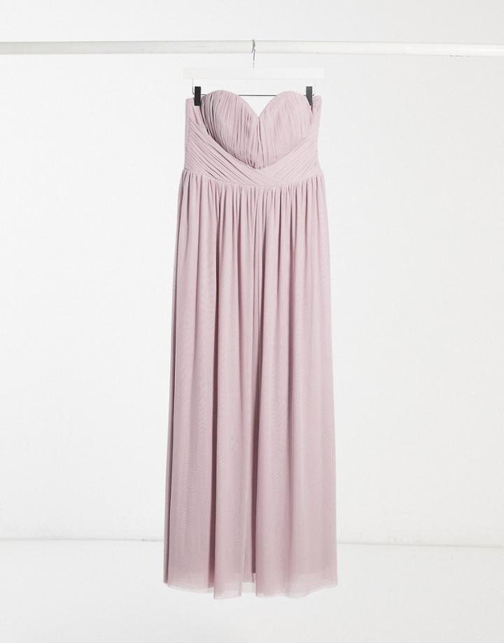 Lipsy Bridesmaid Muliway Maxi Dress In Lavender-purple
