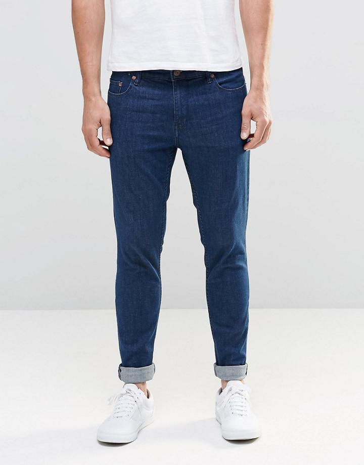 Only & Sons Jeans Extreme Skinny In Medium Blue - Blue