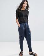Y.a.s Tie Front Lounge Pant - Gray