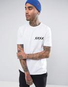 Asos Relaxed T-shirt With X Embroidery - White