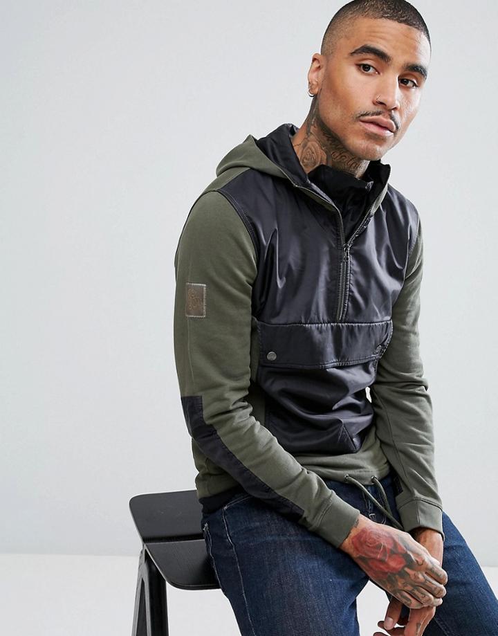 Pretty Green Kerfield Hoodie In Green - Green