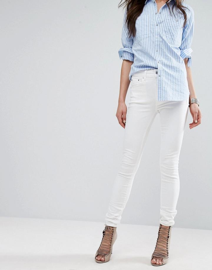G-star 3301 High Waist Skinny Jean - White