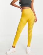 Love & Other Things Gym Seamless Leggings In Yellow