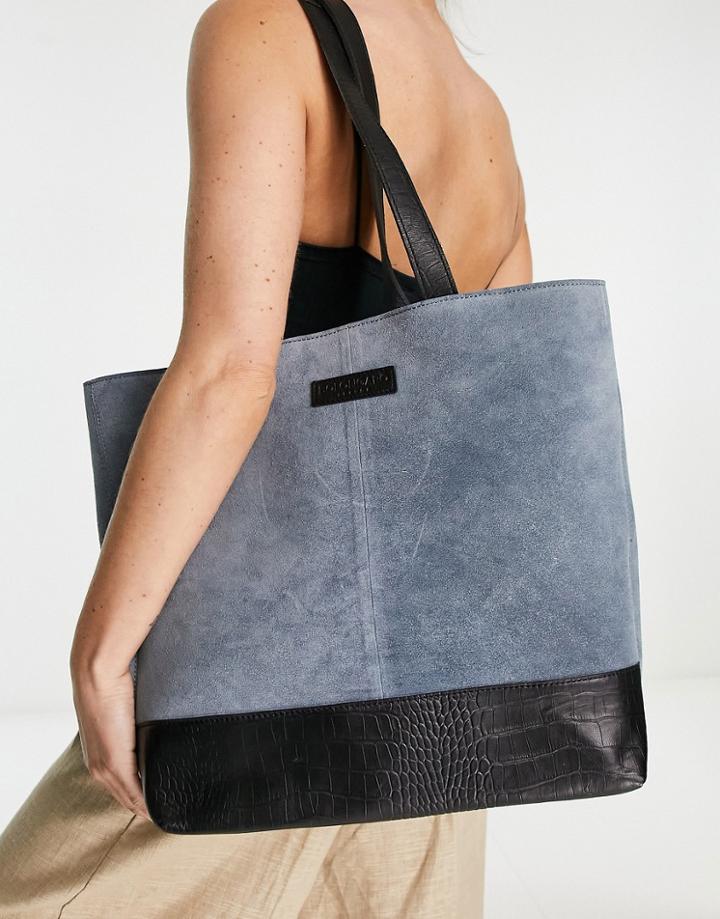 Bolongaro Trevor Vivienne Large Tote Bag In Gray Blue