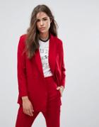 Pepe Jeans Gold Label Dawn Red Tailored Blazer - Red