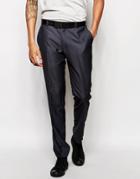 Rudie Slim Fit Gunmetal Occasion Suit Pants - Gray