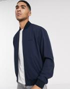 Calvin Klein Twill Bomber Jacket-navy