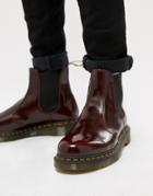 Dr Martens 2976 Vegan Chelsea Boots In Red - Red