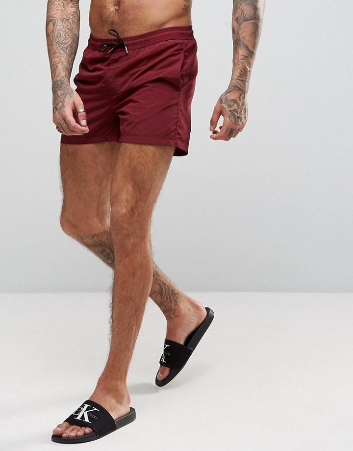 Jack & Jones Swim Shorts Sunset - Red