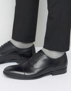Base London Richards Leather Oxford Shoes - Black