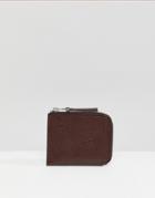 Pretty Green Embossed Leather Paisley Billfold Wallet In Brown - Brown