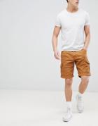 Esprit Relaxed Fit Cargo Shorts In Tan - Tan