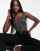 Hollister Cami Top In Floral-black