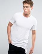 Jack & Jones Longline Sut And Sew T-shirt - Black