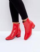 Raid Sierra Red Ankle Boots - Red