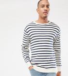 Jacamo Stripe Sweater In Cream - Cream