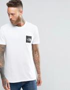 The North Face T-shirt With Pocket Box Logo In White - White