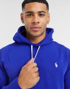 Polo Ralph Lauren Hoodie In Bright Blue With Pony Logo