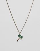 Classics 77 Palm Tree Pendant Necklace - Silver