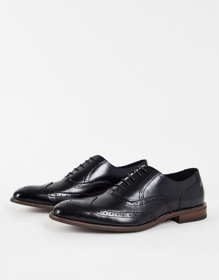 Gianni Feraud Lace-up Brogues In Black