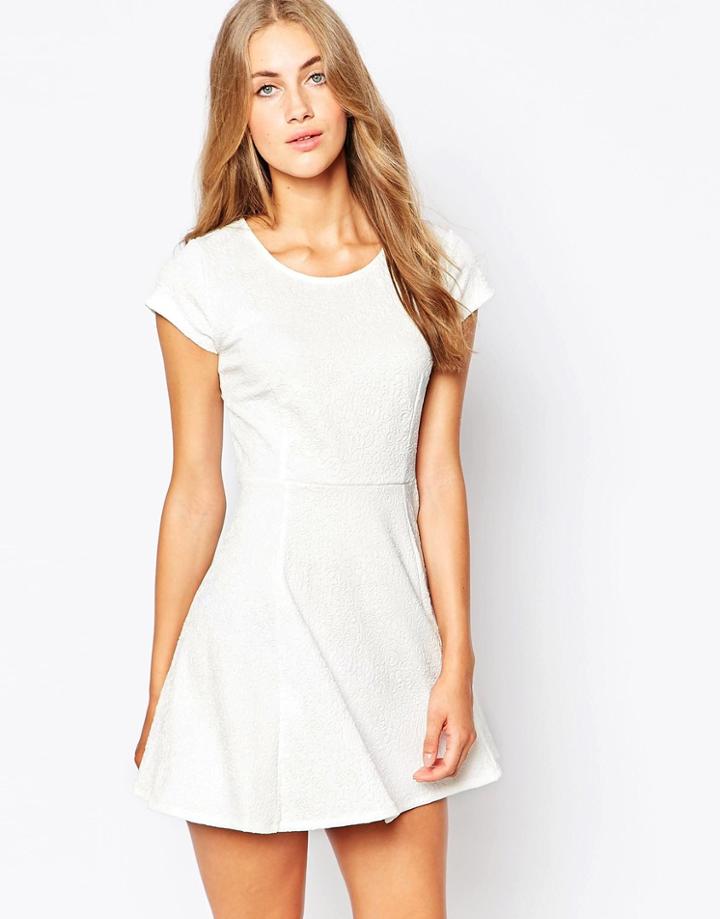 Wal G Skater Dress - White