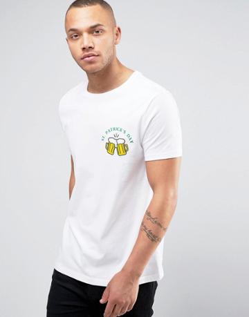 Asos St Patricks Day T-shirt - White