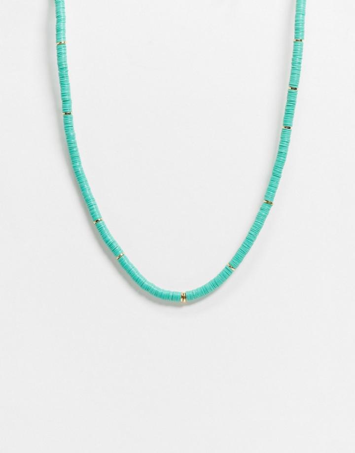 & Other Stories Beaded Necklace In Turqouise-blues