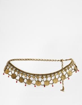 Asos Charm Chain Waist Belt - Gold