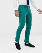 Twisted Tailor Super Skinny Suit Pants In Green - Green