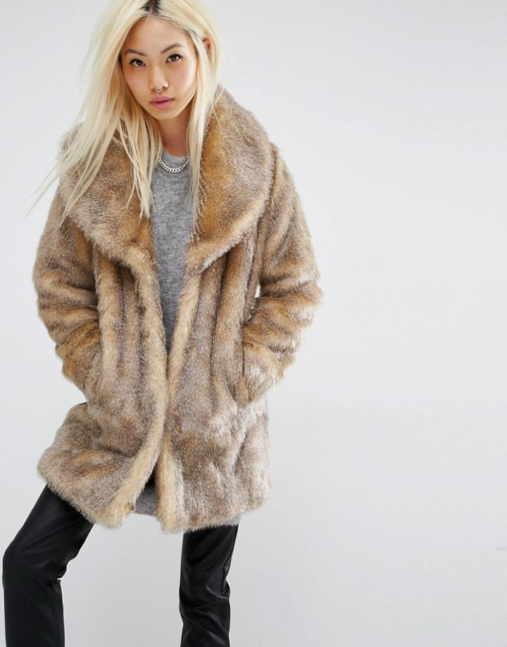 Unreal Fur Elixir Faux Fur Coat - Brown