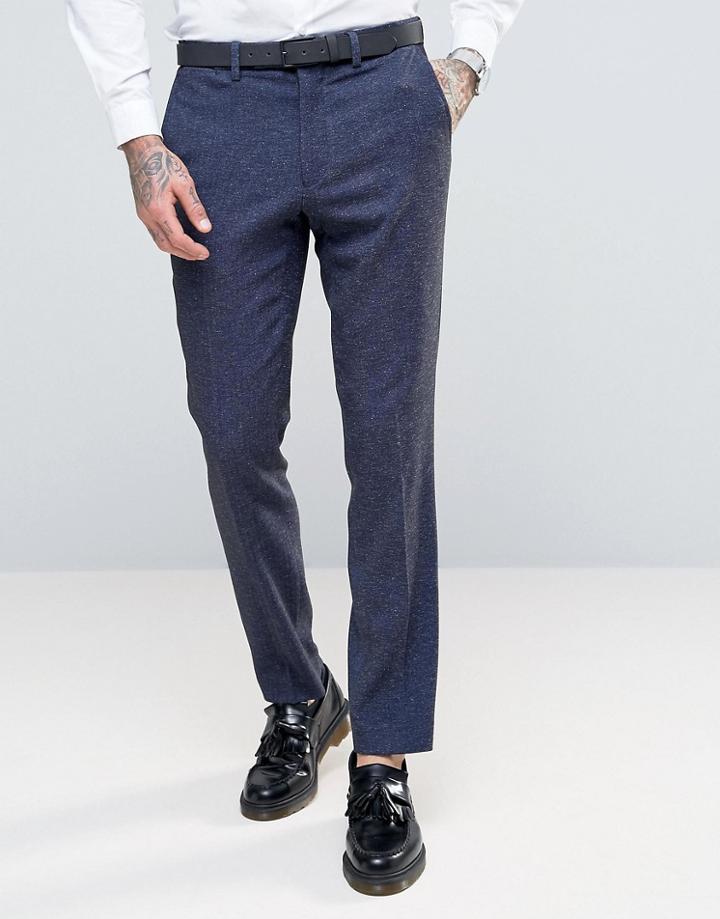 Rudie Super Skinny Navy Nepp Suit Pants - Navy