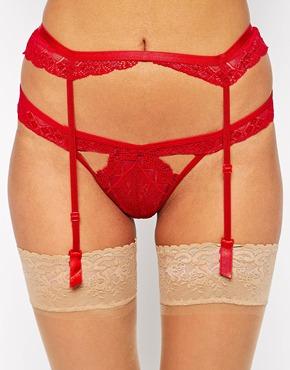Asos Mia Suspender - Red
